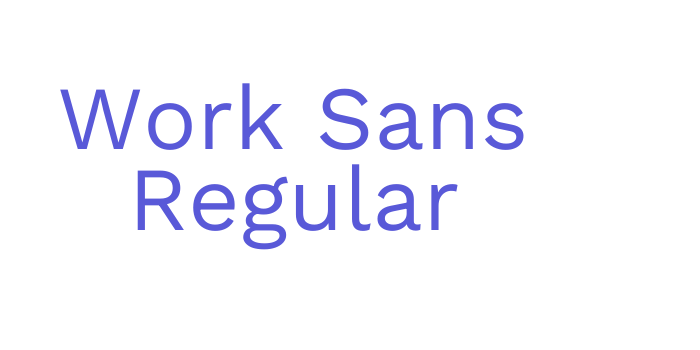 Work Sans Regular Font Download