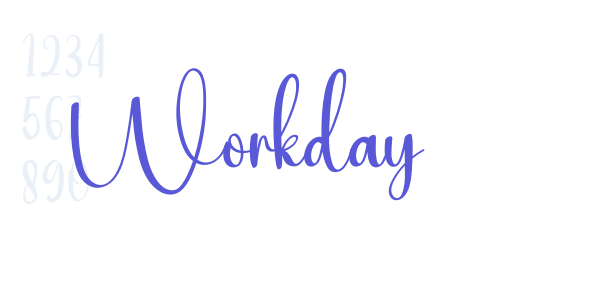 Workday font