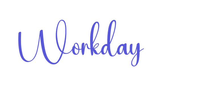 Workday Font