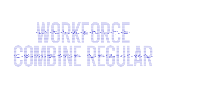 Workforce Combine Regular Font Download