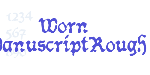 Worn ManuscriptRough-font-download