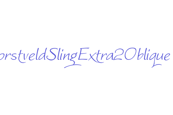 WorstveldSlingExtra2Oblique Font