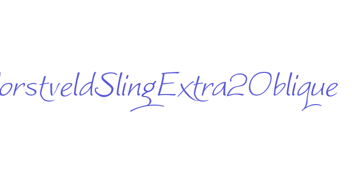 WorstveldSlingExtra2Oblique Font Download