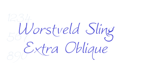 Worstveld Sling Extra Oblique-font-download