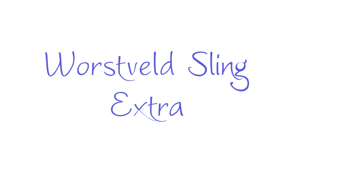 Worstveld Sling Extra Font Download