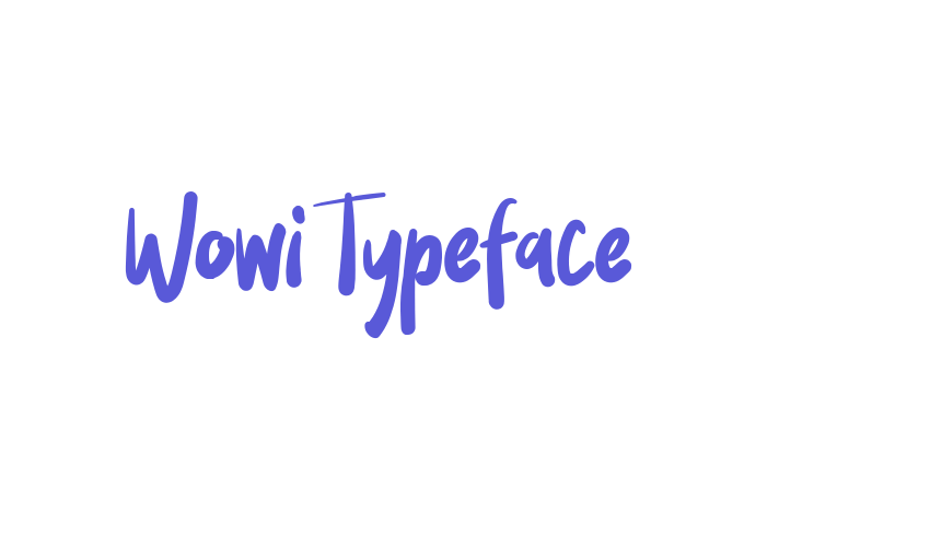 Wowi Typeface Font Download