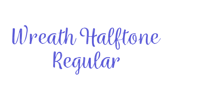 Wreath Halftone Regular Font Download