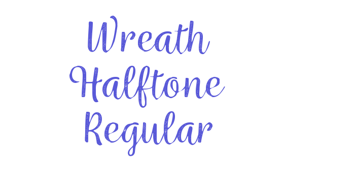 Wreath Halftone Regular Font