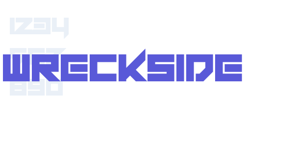 Wreckside font