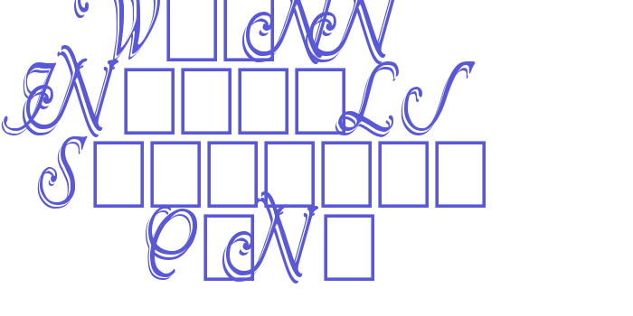 Wrenn Initials Shadowed Cond Font Download