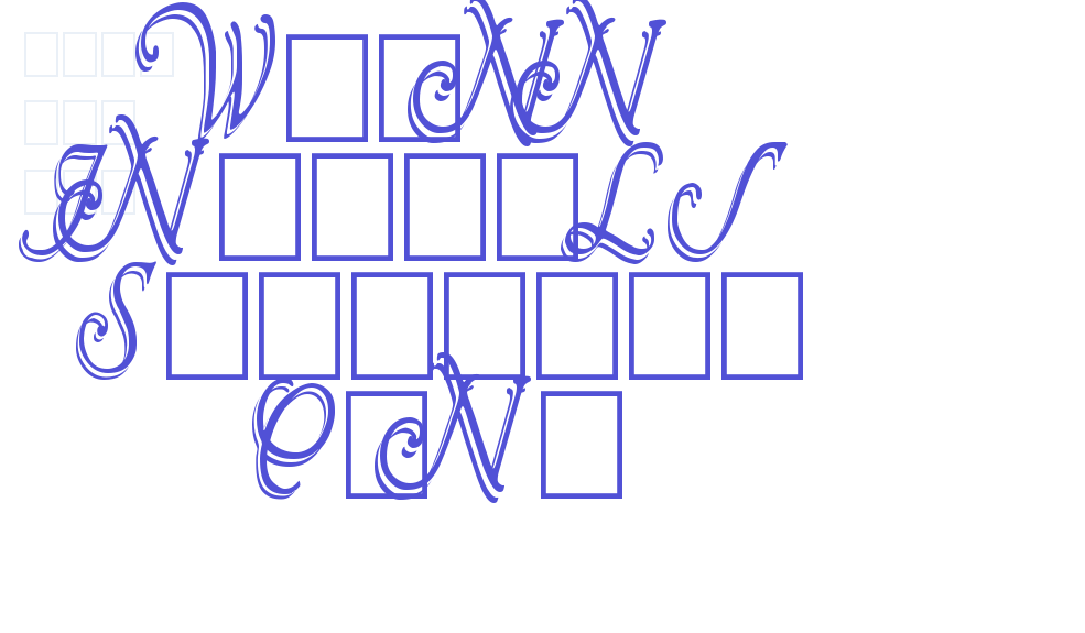 Wrenn Initials Shadowed Cond-font-download