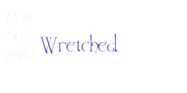 Wretched font free