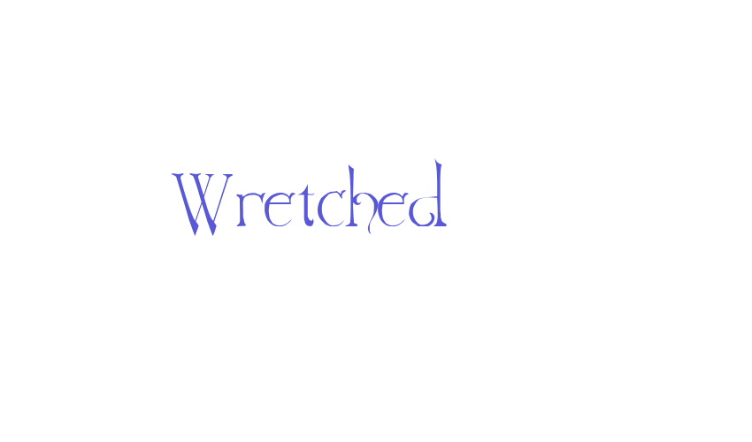 Wretched Font Download