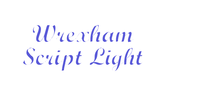 Wrexham Script Light Font Download