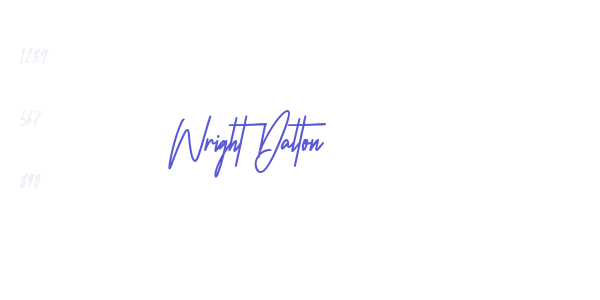 Wright Dalton font free