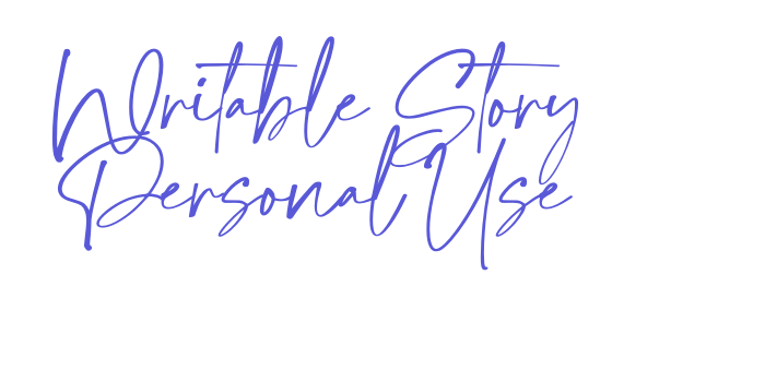 Writable Story Personal Use Font Download