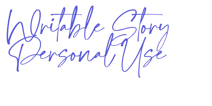 Writable Story Personal Use Font