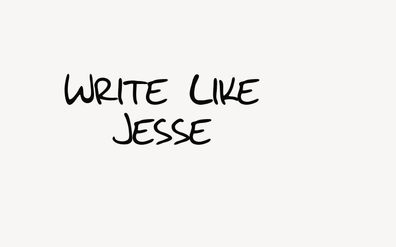 Write Like Jesse Font