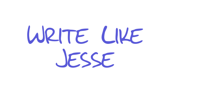 Write Like Jesse Font Download