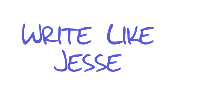 Write Like Jesse Font