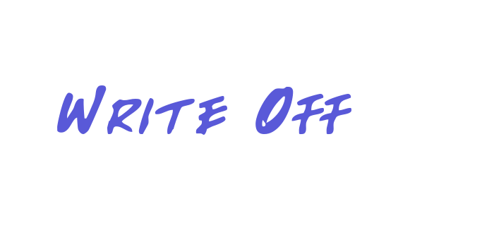 Write Off Font Download