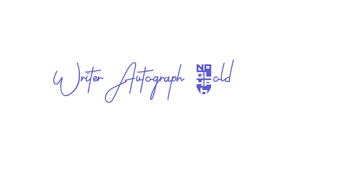 Writer Autograph Bold Font Download