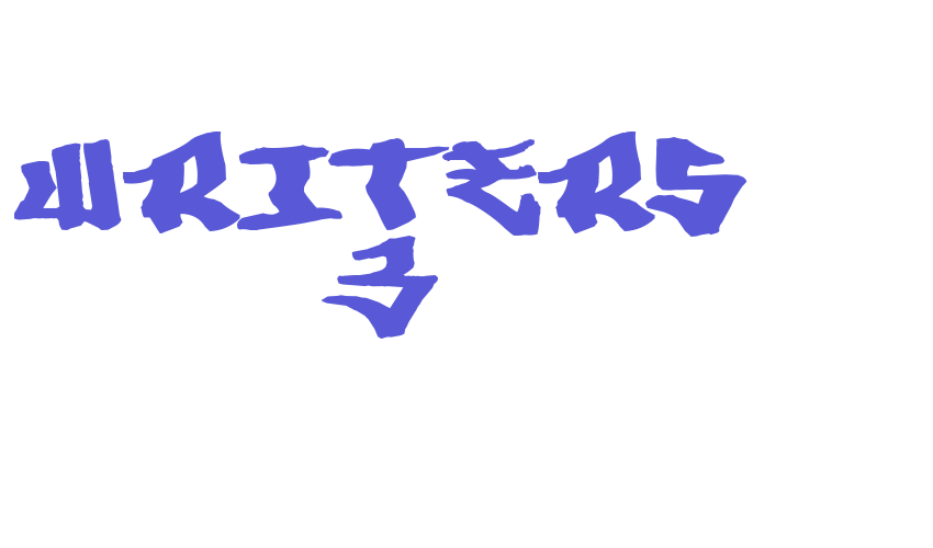 Writers 3 Font