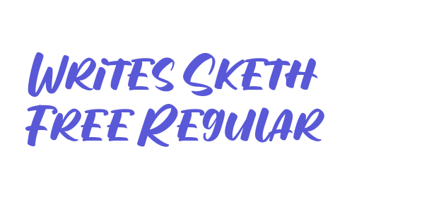 Writes Sketh Free Regular font free