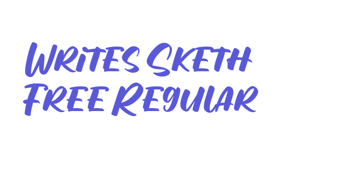 Writes Sketh Free Regular Font Download