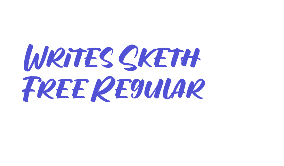 Writes Sketh Free Regular-font-download