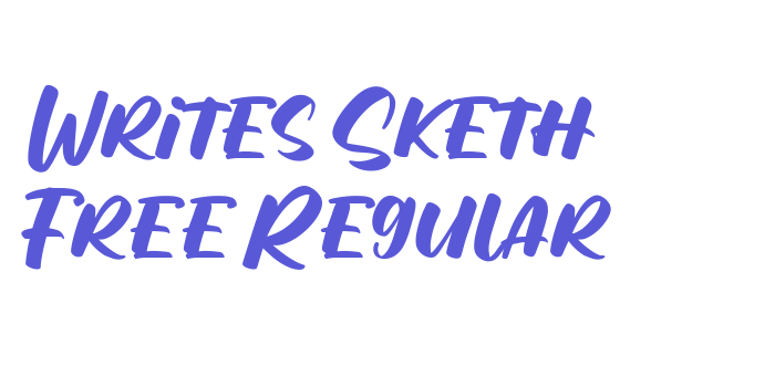 Writes Sketh Free Regular Font