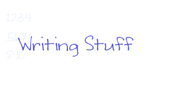 Writing Stuff font free