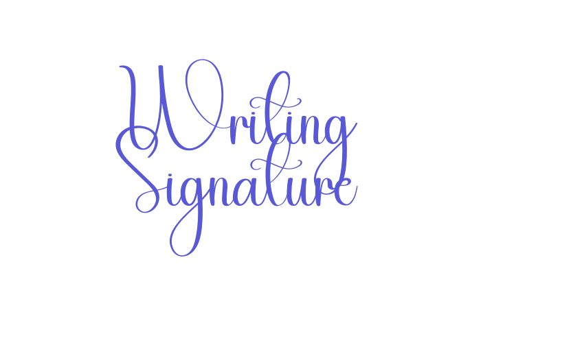 Writing Signature Font Download