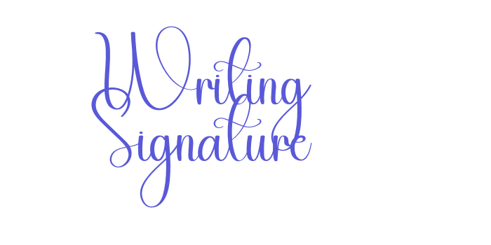 Writing Signature Font Download