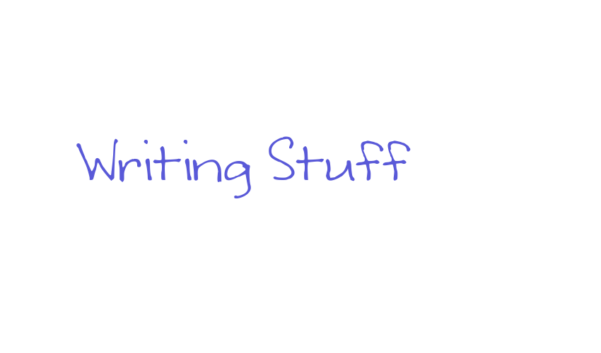 Writing Stuff Font Download