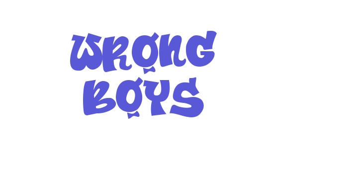 Wrong Boys Font