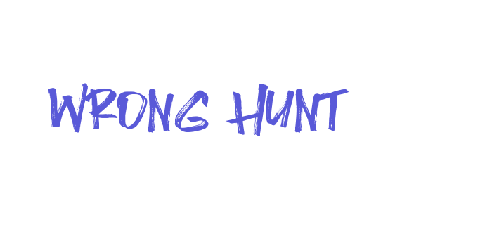 Wrong Hunt Font Download