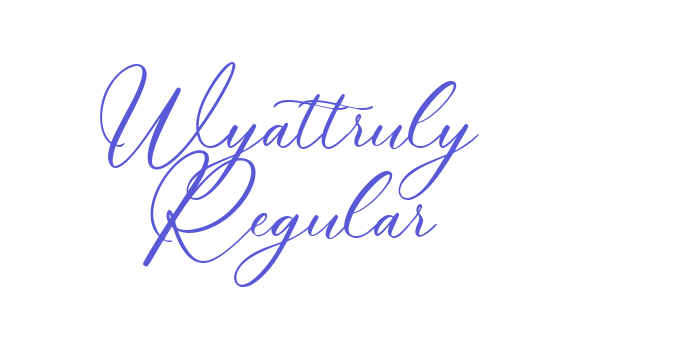 Wyattruly Regular Font