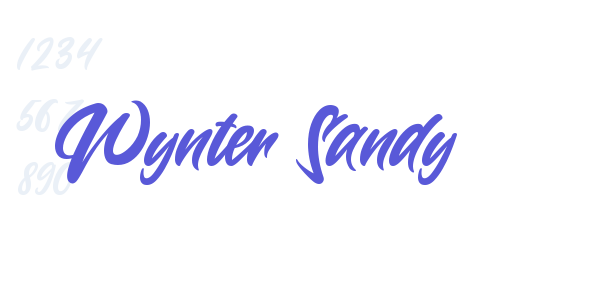 Wynter Sandy font free