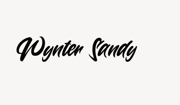 Wynter Sandy Font