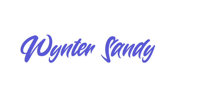 Wynter Sandy Font Download