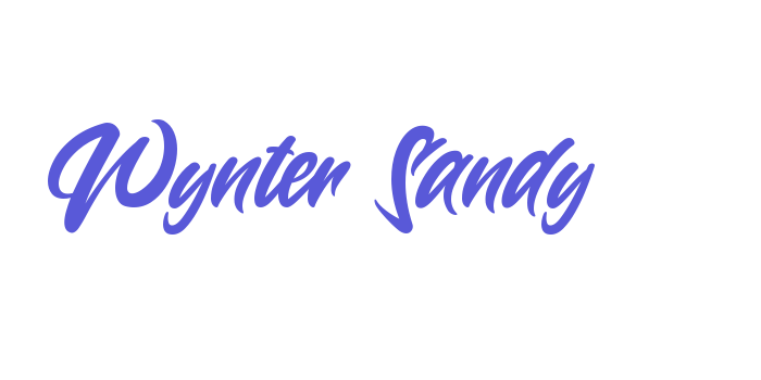 Wynter Sandy Font