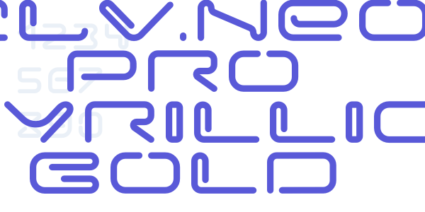 XCLV.NEON Pro Cyrillic Bold font free