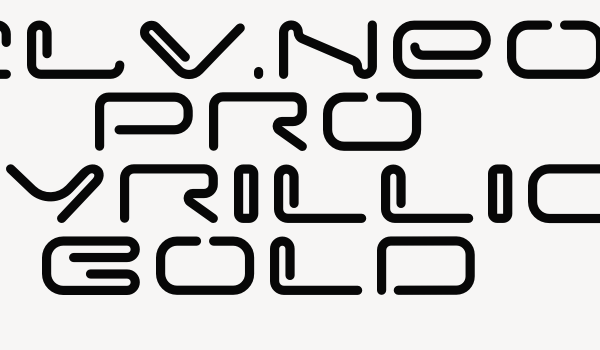 XCLV.NEON Pro Cyrillic Bold Font