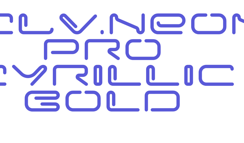 XCLV.NEON Pro Cyrillic Bold Font