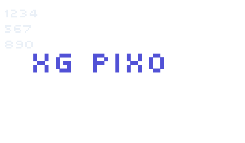 XG Pixo-font-download