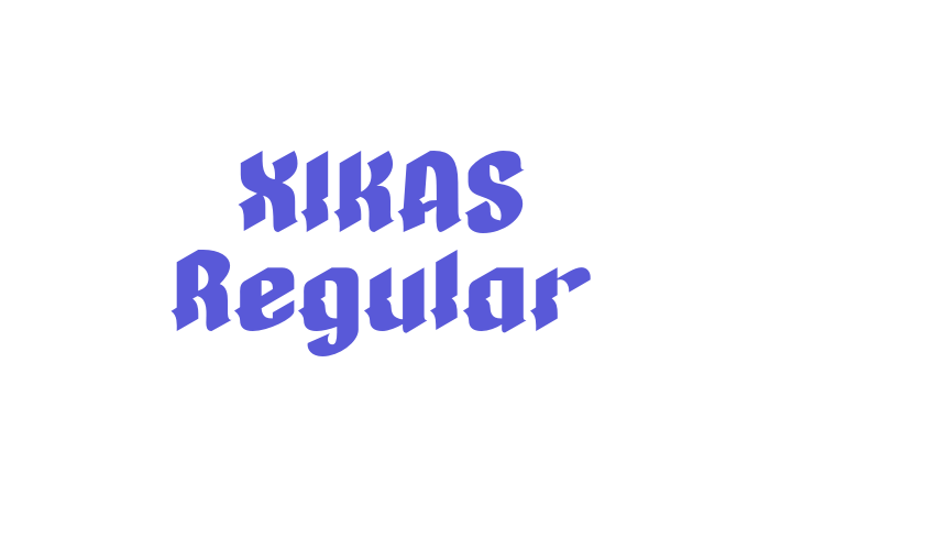 XIKAS Regular Font