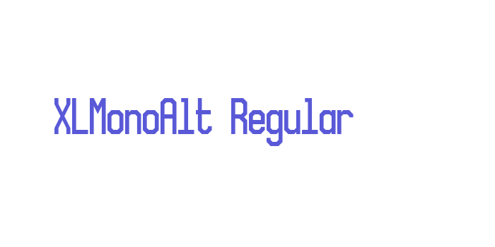 XLMonoAlt Regular Font Download