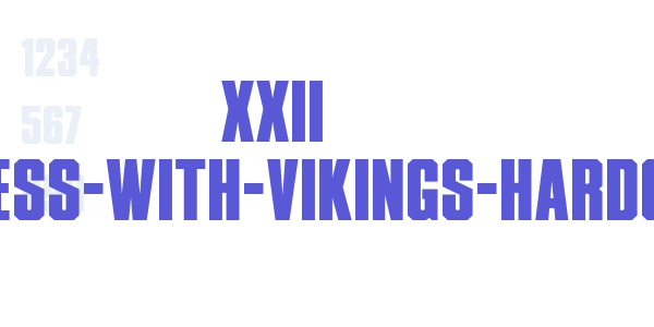 XXII DONT-MESS-WITH-VIKINGS-HARDCORE font free