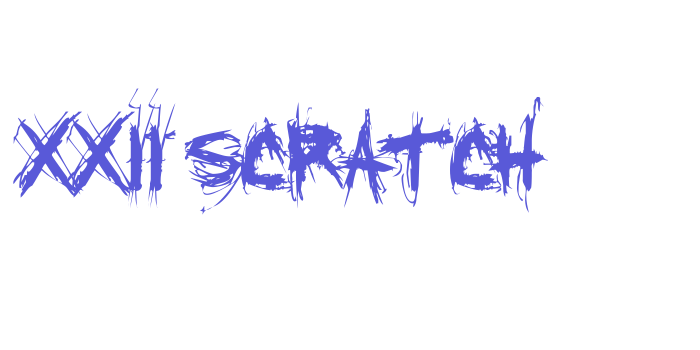 XXII SCRATCH Font Download